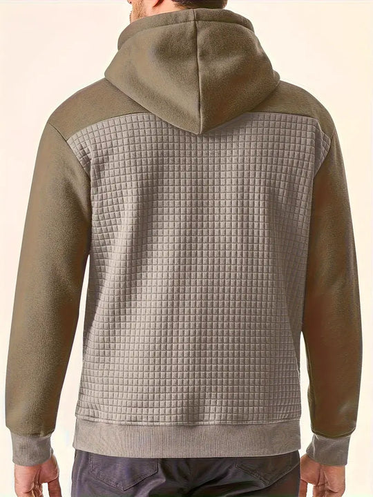 Darius – Quilted Casual Hoodie for Men