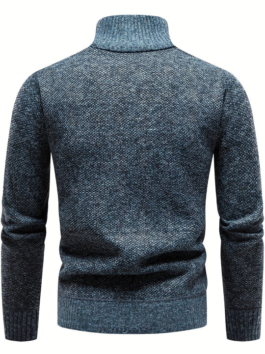 Axel – Knitted Quarter-Zip Sweater for Men