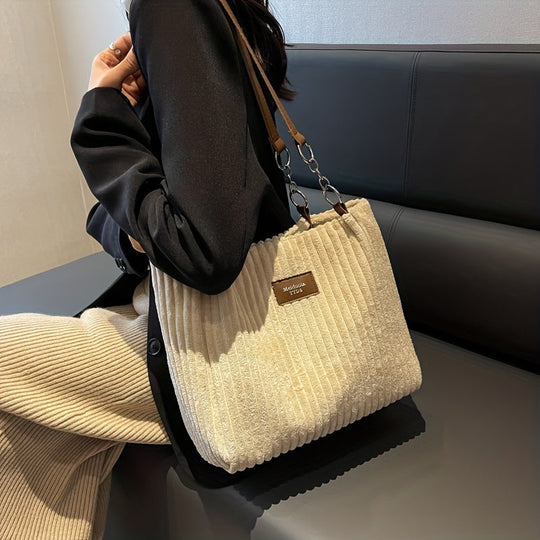 Gio - Soft corduroy shoulder bag