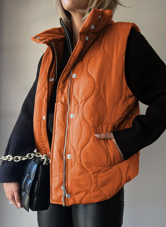 Aileen – Quilted Puffer Vest for Women