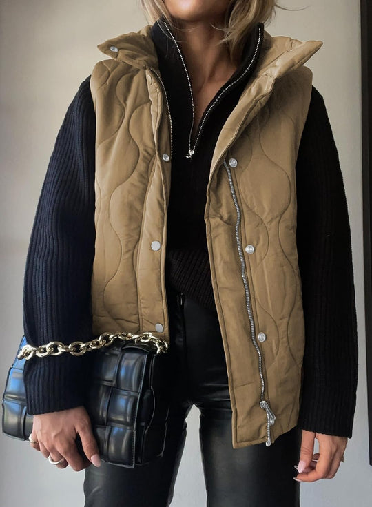 Aileen – Quilted Puffer Vest for Women