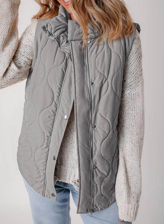 Aileen – Quilted Puffer Vest for Women