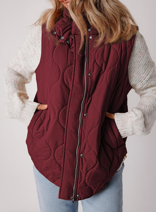 Aileen – Quilted Puffer Vest for Women