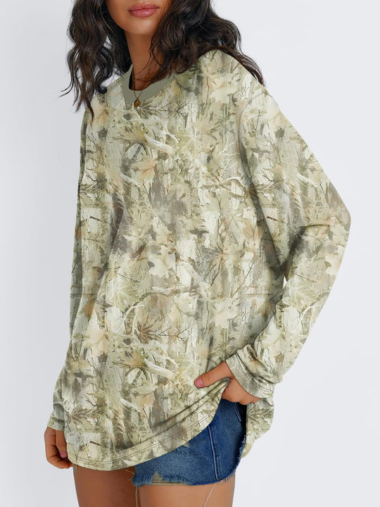 Maddy – Oversized Long-Sleeve Casual Top for Women