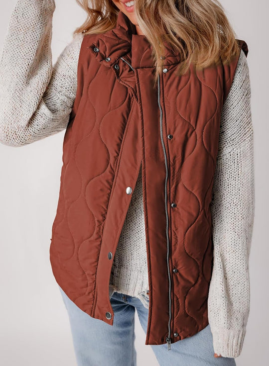 Aileen – Quilted Puffer Vest for Women