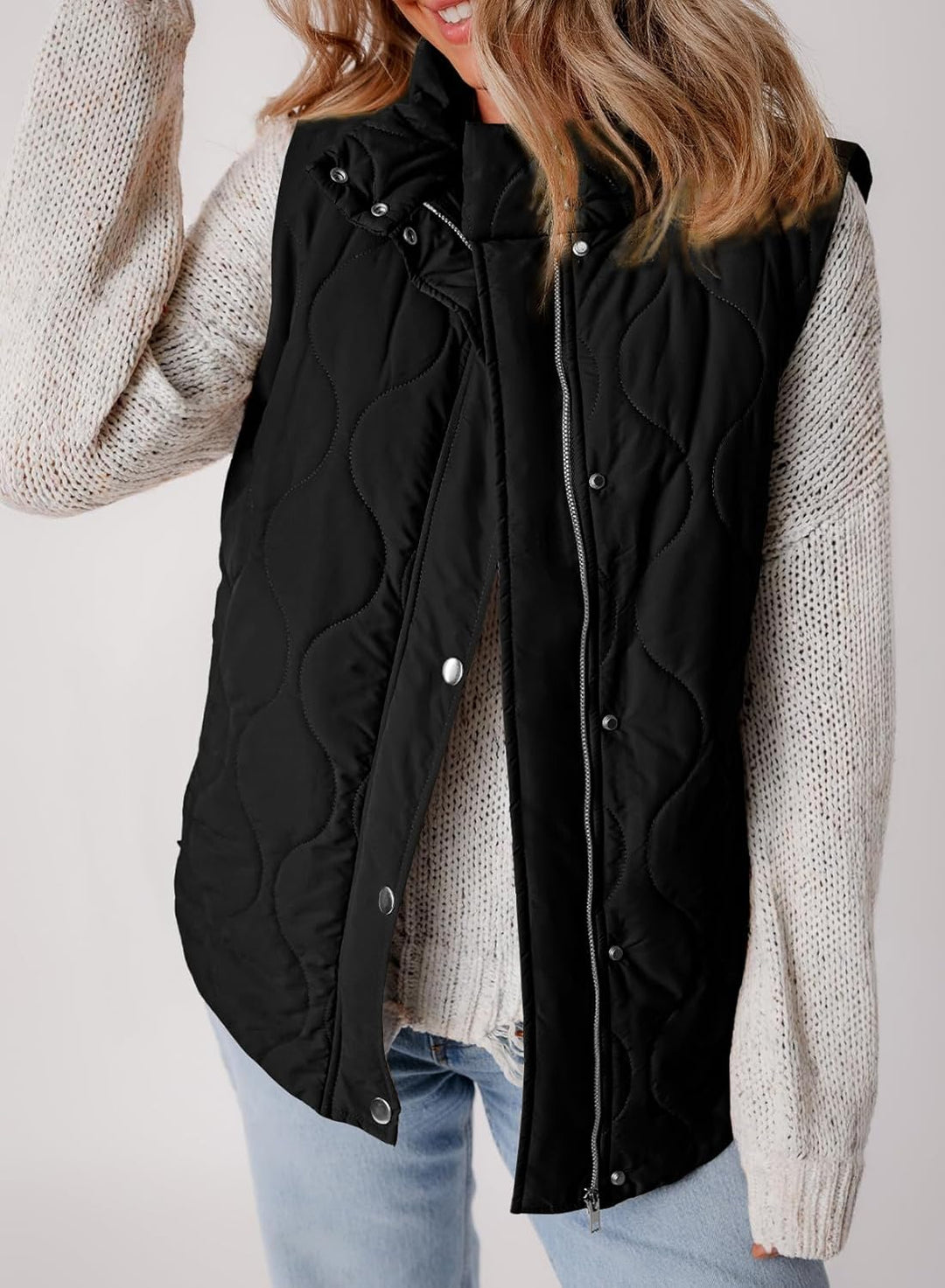 Aileen – Quilted Puffer Vest for Women