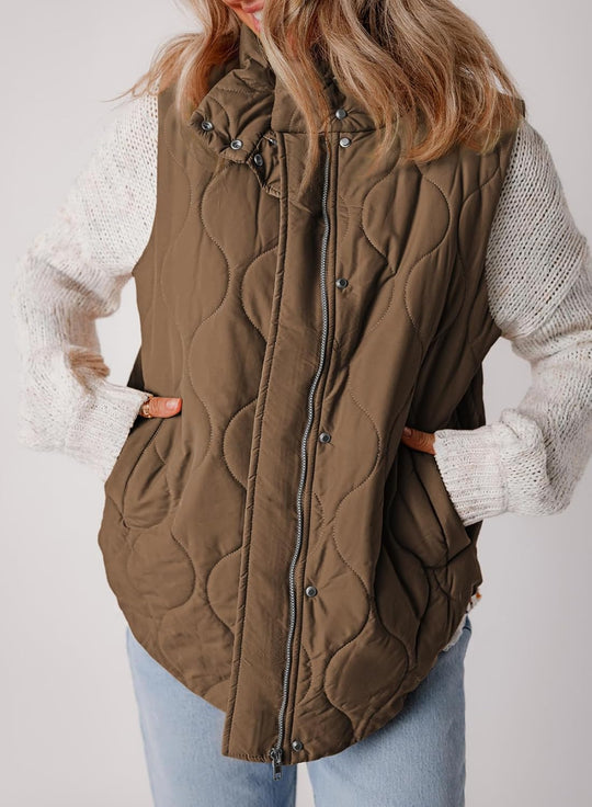 Aileen – Quilted Puffer Vest for Women