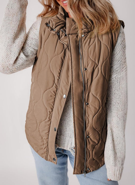 Aileen – Quilted Puffer Vest for Women