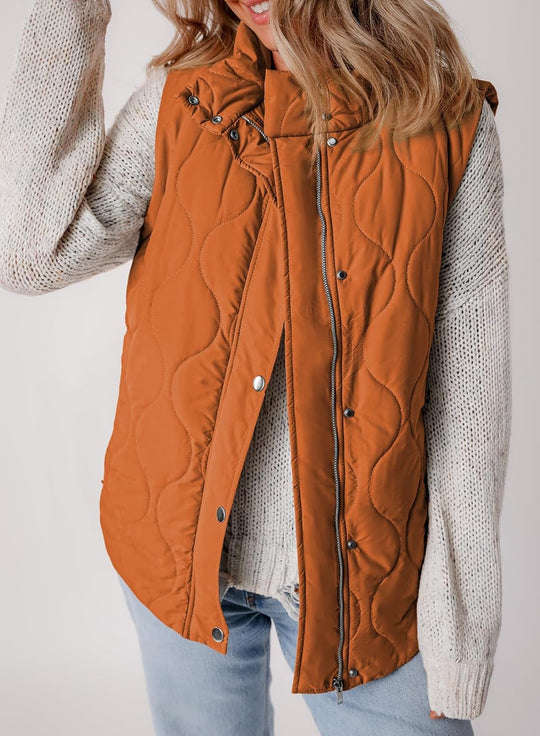 Aileen – Quilted Puffer Vest for Women
