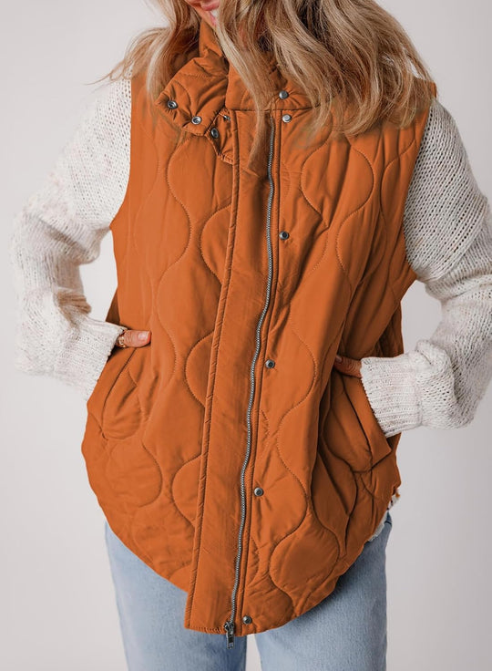 Aileen – Quilted Puffer Vest for Women