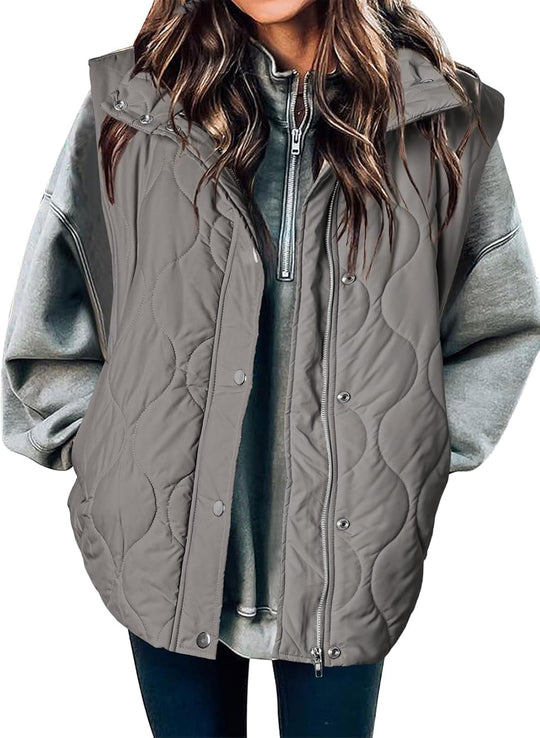 Aileen – Quilted Puffer Vest for Women