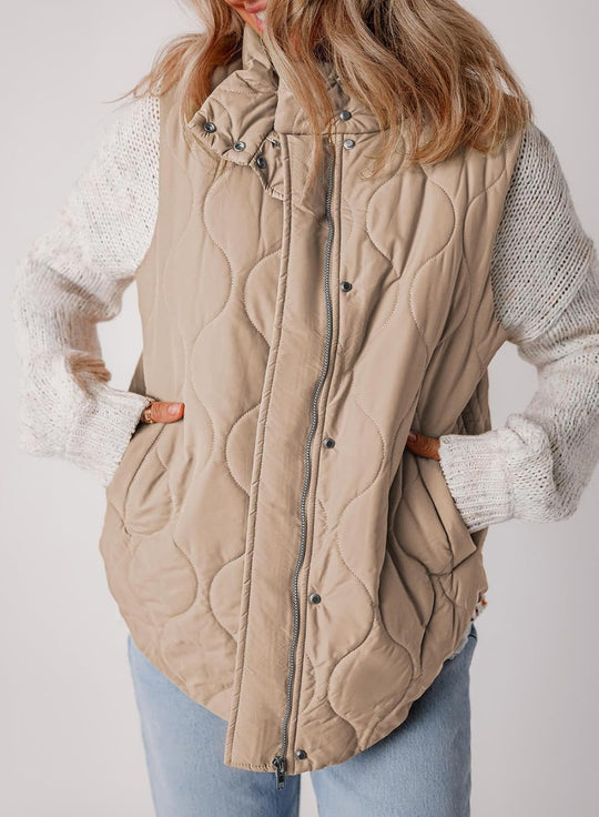 Aileen – Quilted Puffer Vest for Women