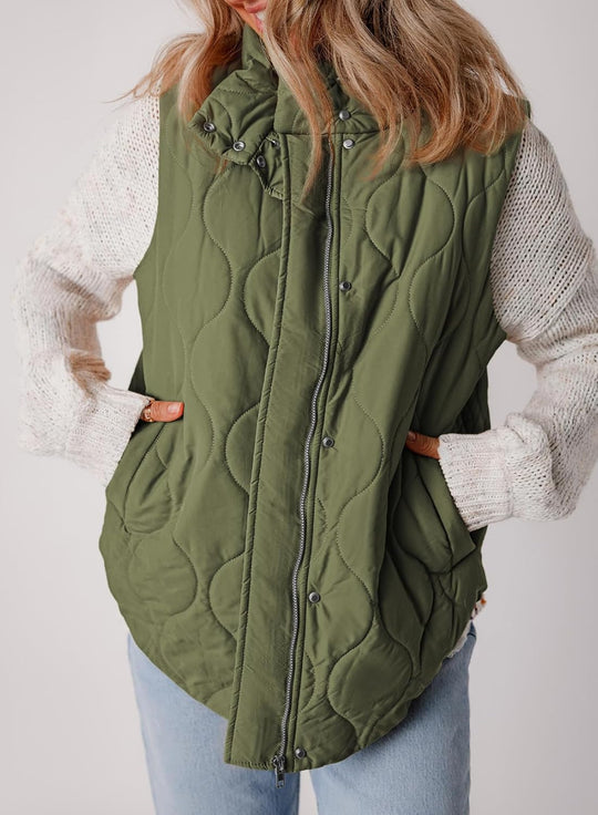 Aileen – Quilted Puffer Vest for Women