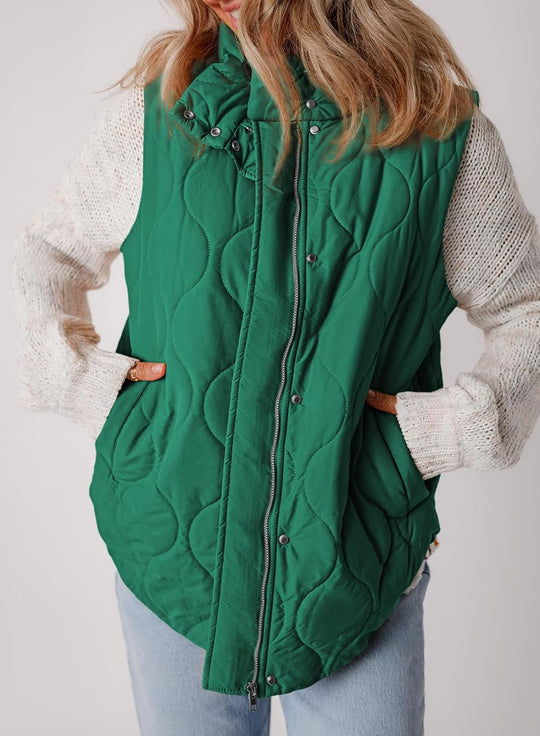 Aileen – Quilted Puffer Vest for Women