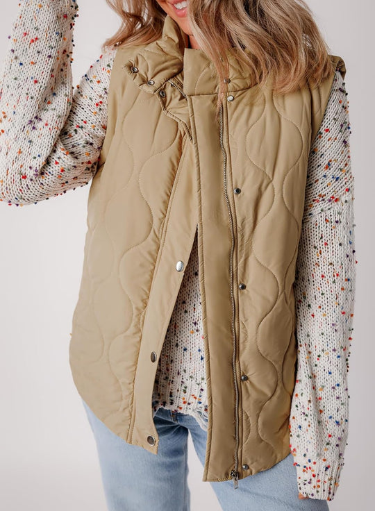 Aileen – Quilted Puffer Vest for Women