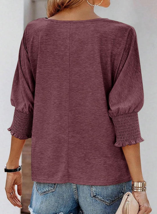 Graciela – Stylish 3/4 Sleeve Casual Top for Women