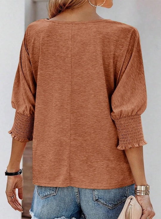 Graciela – Stylish 3/4 Sleeve Casual Top for Women