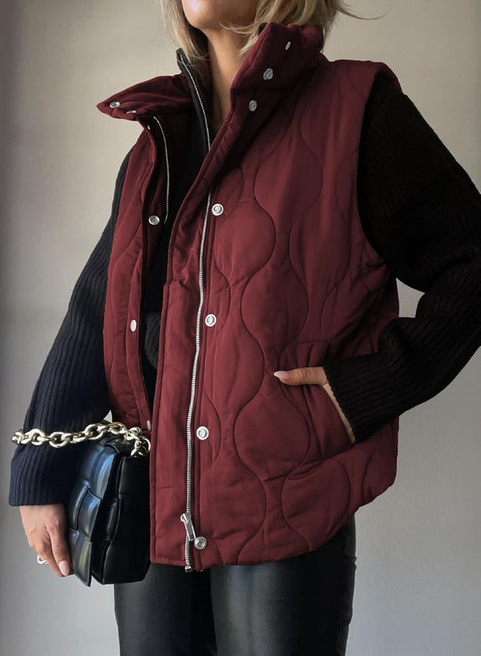 Aileen – Quilted Puffer Vest for Women
