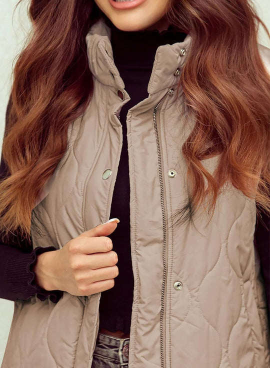 Aileen – Quilted Puffer Vest for Women
