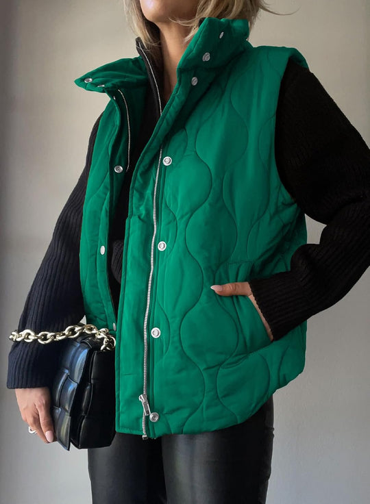 Aileen – Quilted Puffer Vest for Women