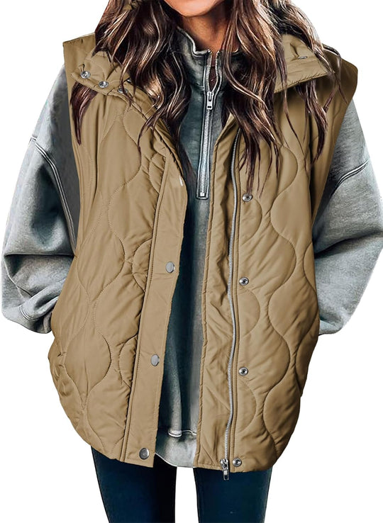 Aileen – Quilted Puffer Vest for Women
