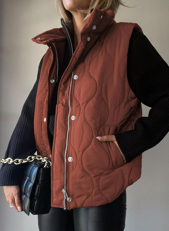 Aileen – Quilted Puffer Vest for Women