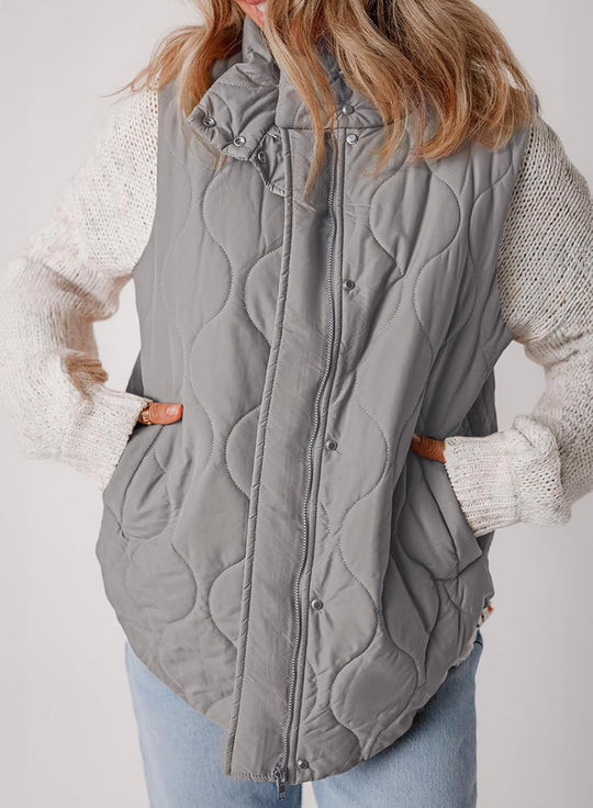 Aileen – Quilted Puffer Vest for Women