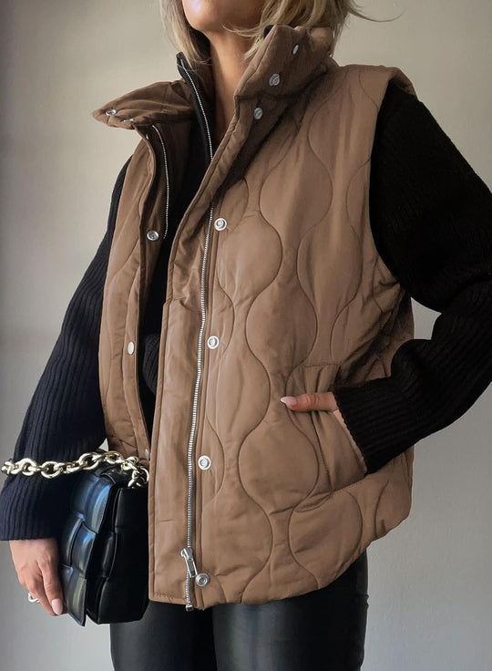 Aileen – Quilted Puffer Vest for Women