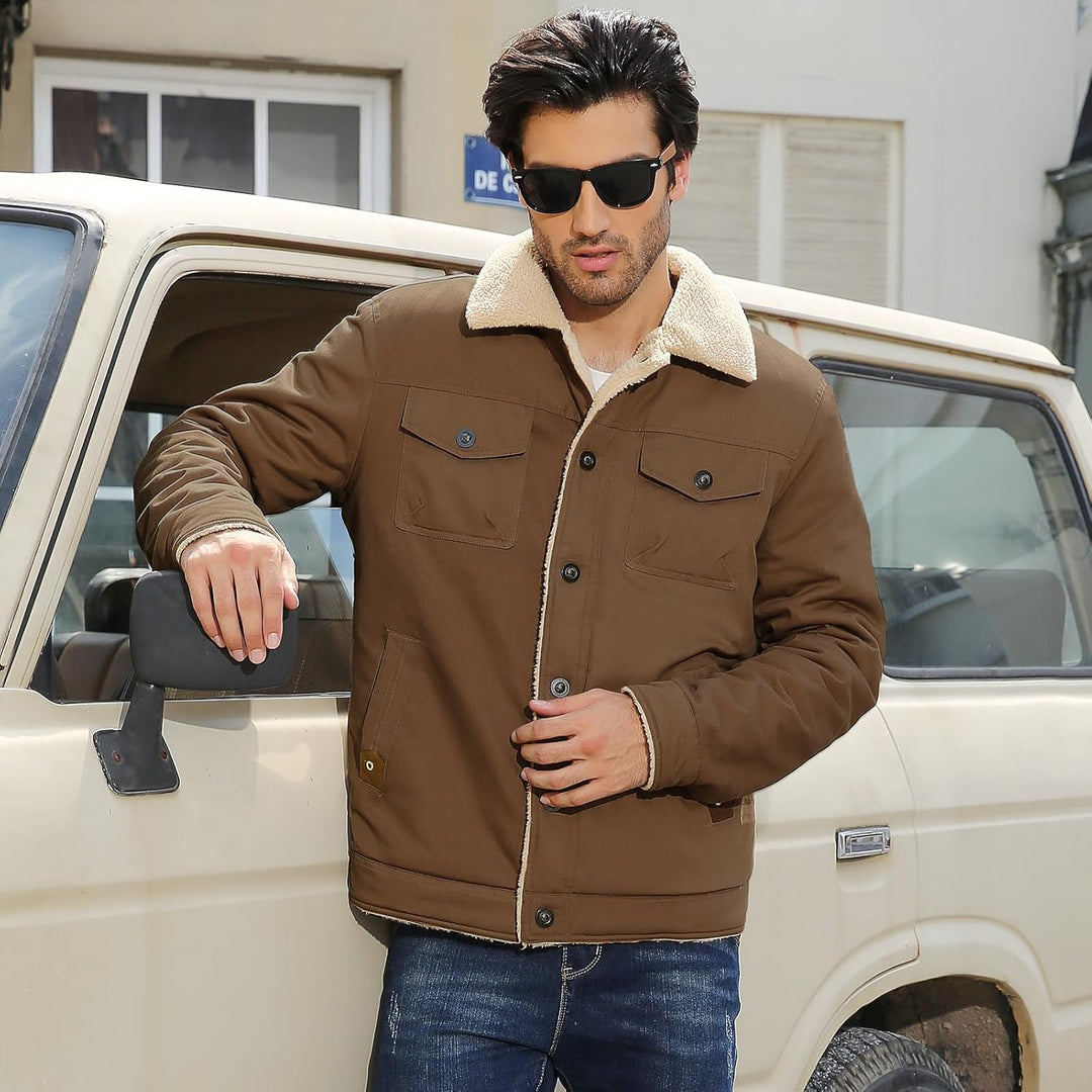 Hernan – Sherpa-Lined Winter Jacket for Men