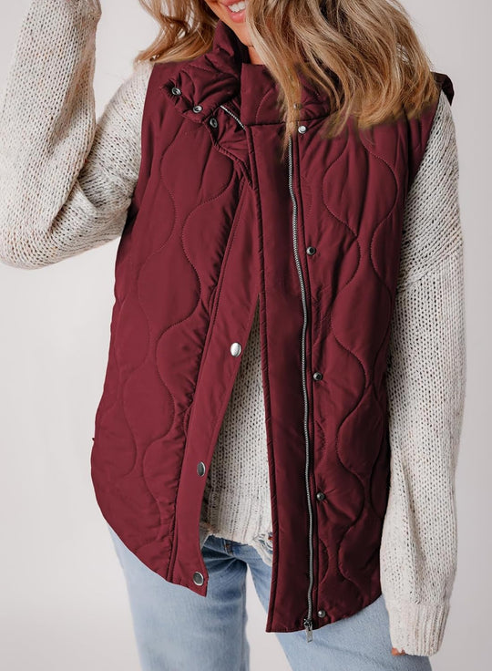 Aileen – Quilted Puffer Vest for Women