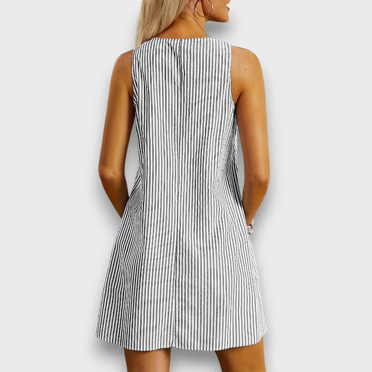 Mariva – Striped Summer Dress with Pockets