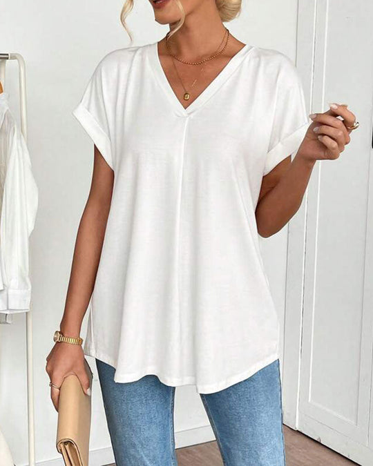 Casavie – FlowEase Pleated Tunic Tee