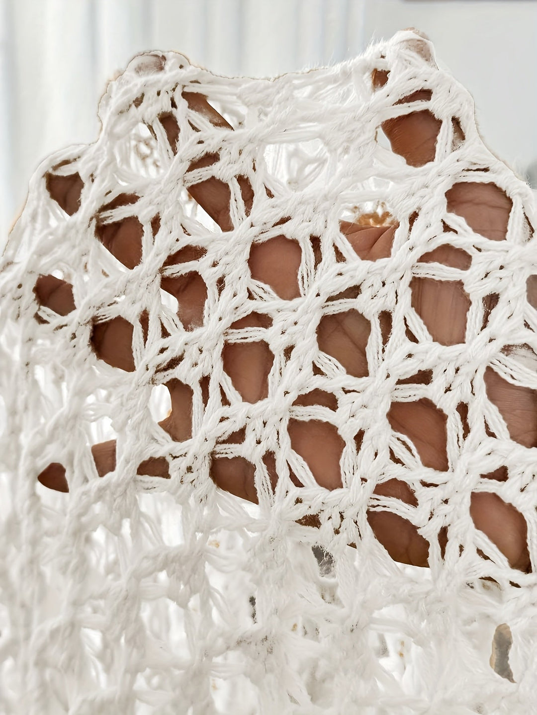 Belina – Open-Weave Crochet Cardigan