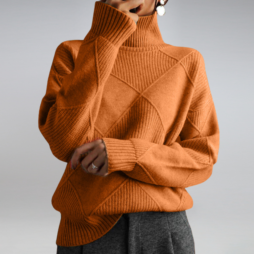 Kiersey – Cozy Turtleneck Knit Sweater for Women