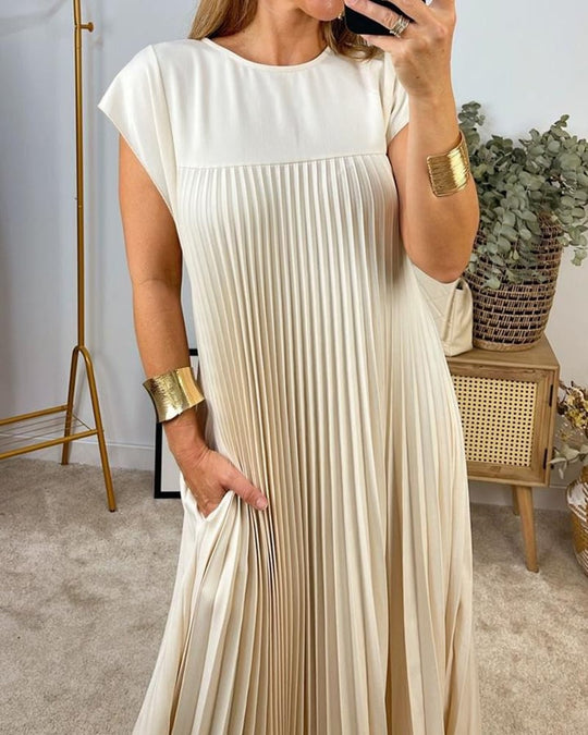 Morgan – Sleeveless Pleated Maxi Dress