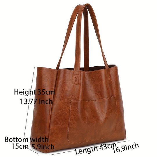 Elora – Luxe Leather Tote Bag for Women