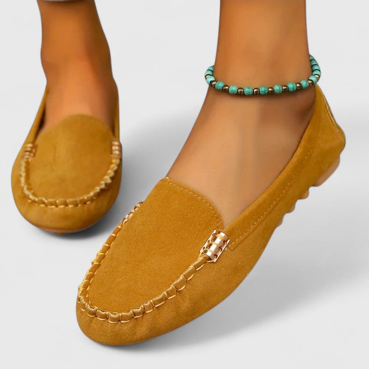 Alvanna – Soft Suede Moccasin Loafers for Women