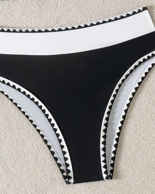 Oliwia – Geometric Trim Bikini Set for Women