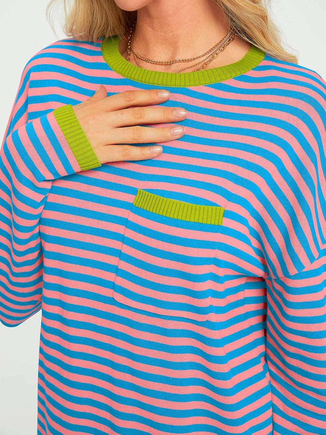 Cierra – Striped Long-Sleeve Casual Top for Women