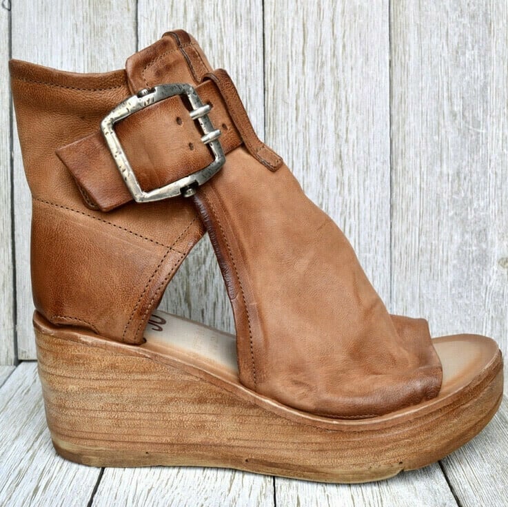 Erykah – Cutout Wedge Ankle Boots for Women
