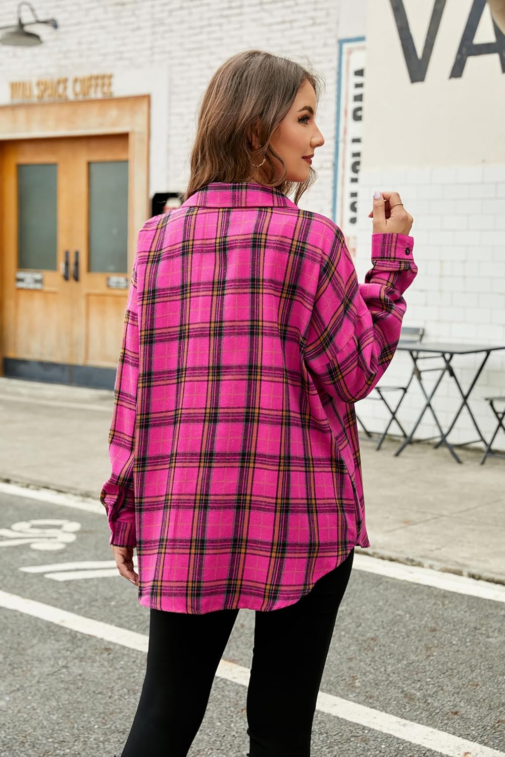 Taryn – Casual Plaid Button-Up Shirt for Women