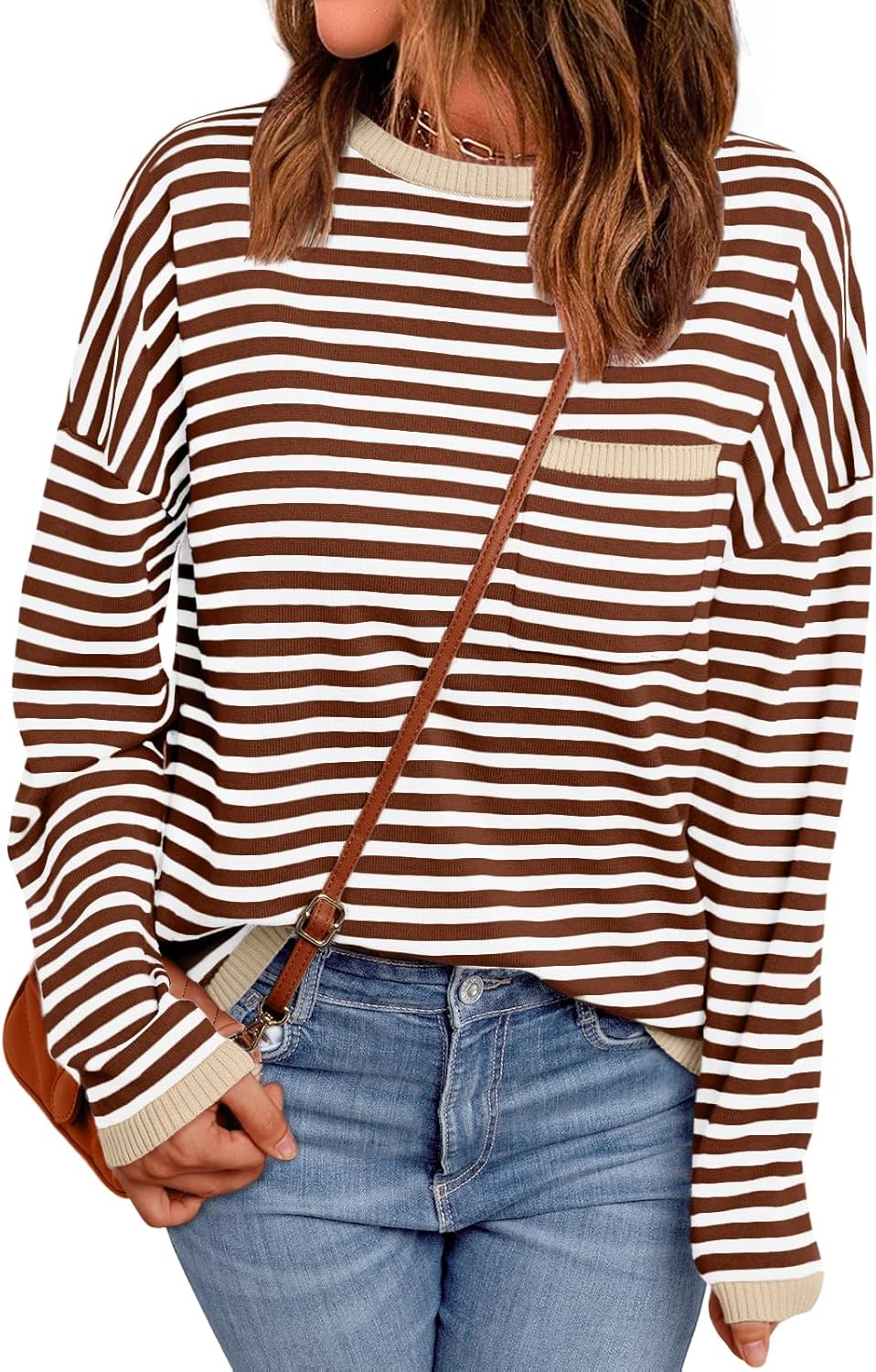 Cierra – Striped Long-Sleeve Casual Top for Women