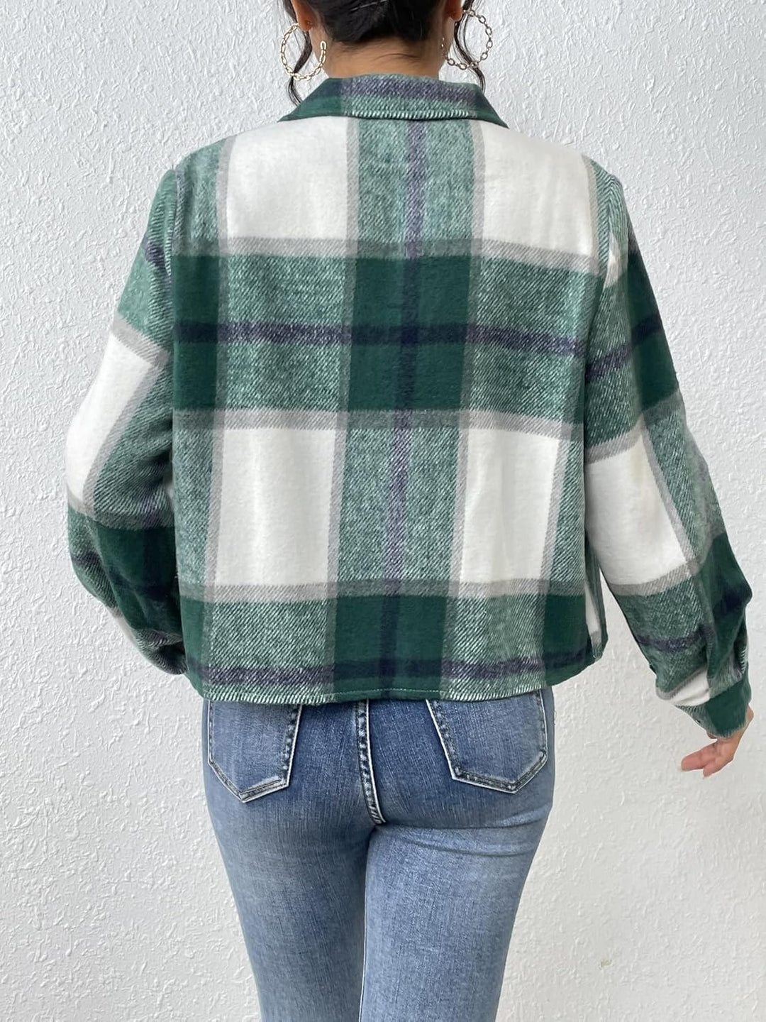 Danica – Plaid Button-Up Shacket for Women
