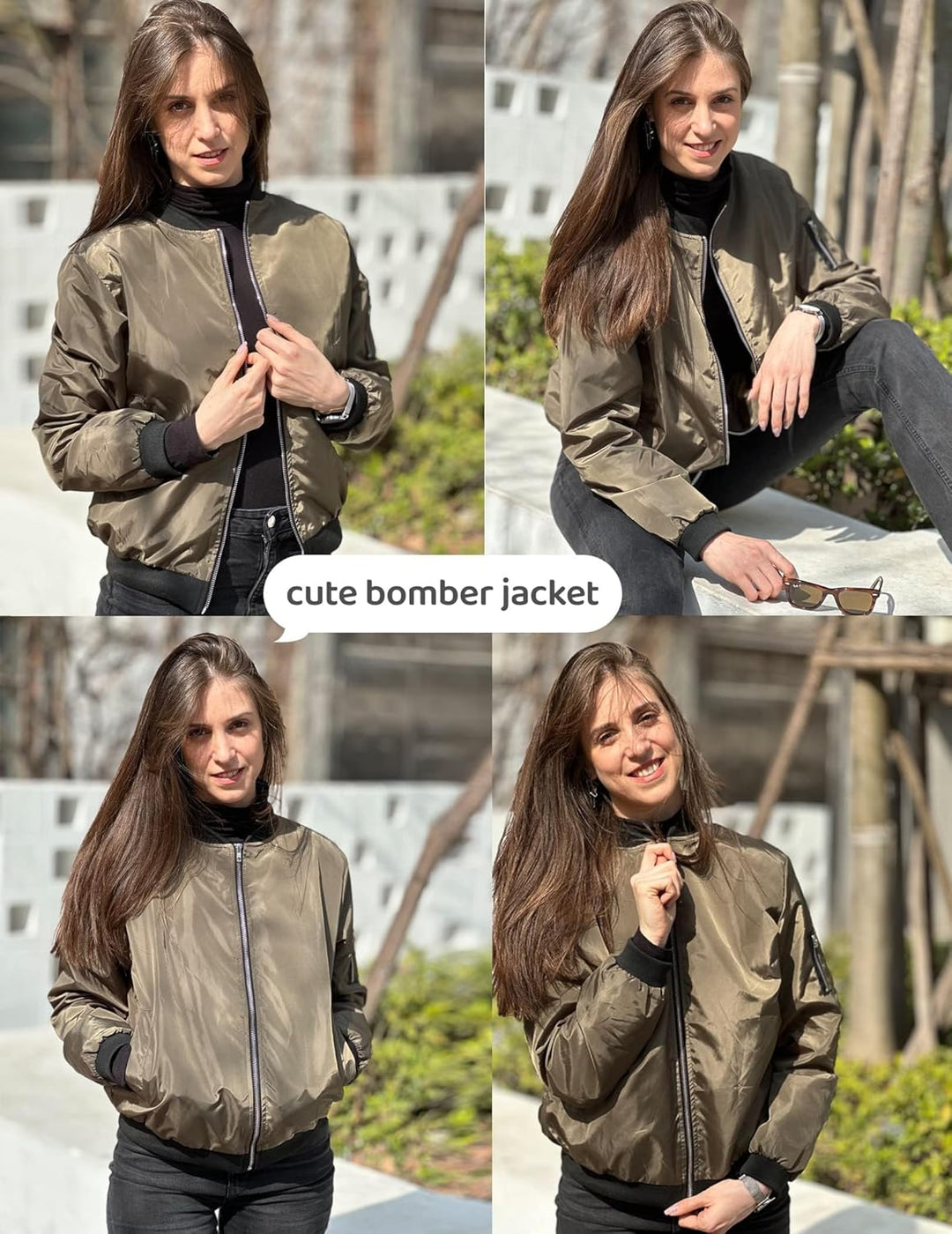 Kenzie – Classic Bomber Jacket for Women