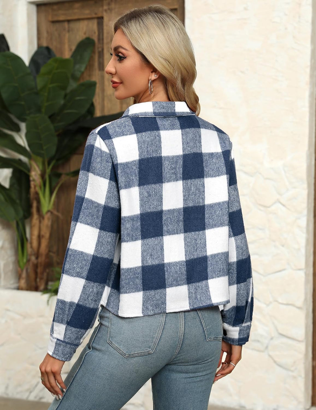 Danica – Plaid Button-Up Shacket for Women