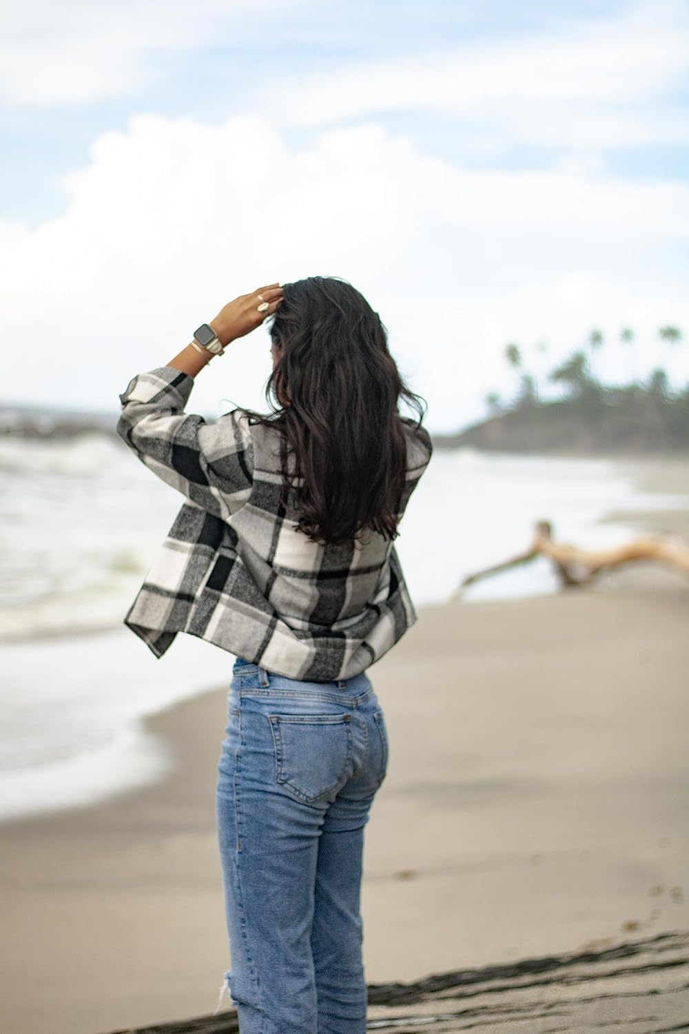 Danica – Plaid Button-Up Shacket for Women