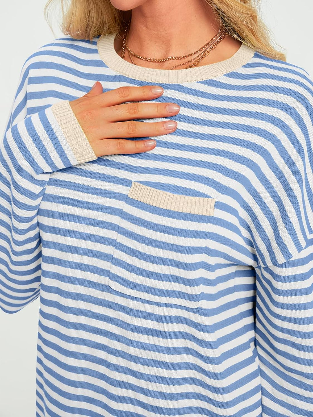 Cierra – Striped Long-Sleeve Casual Top for Women