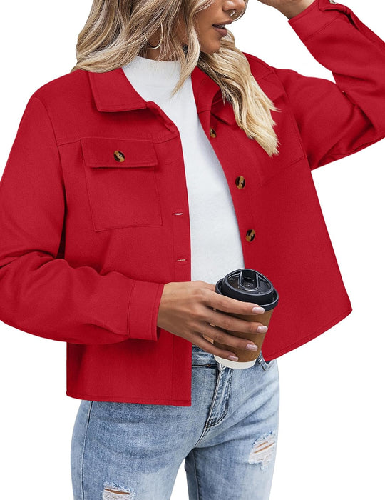 Danica – Plaid Button-Up Shacket for Women