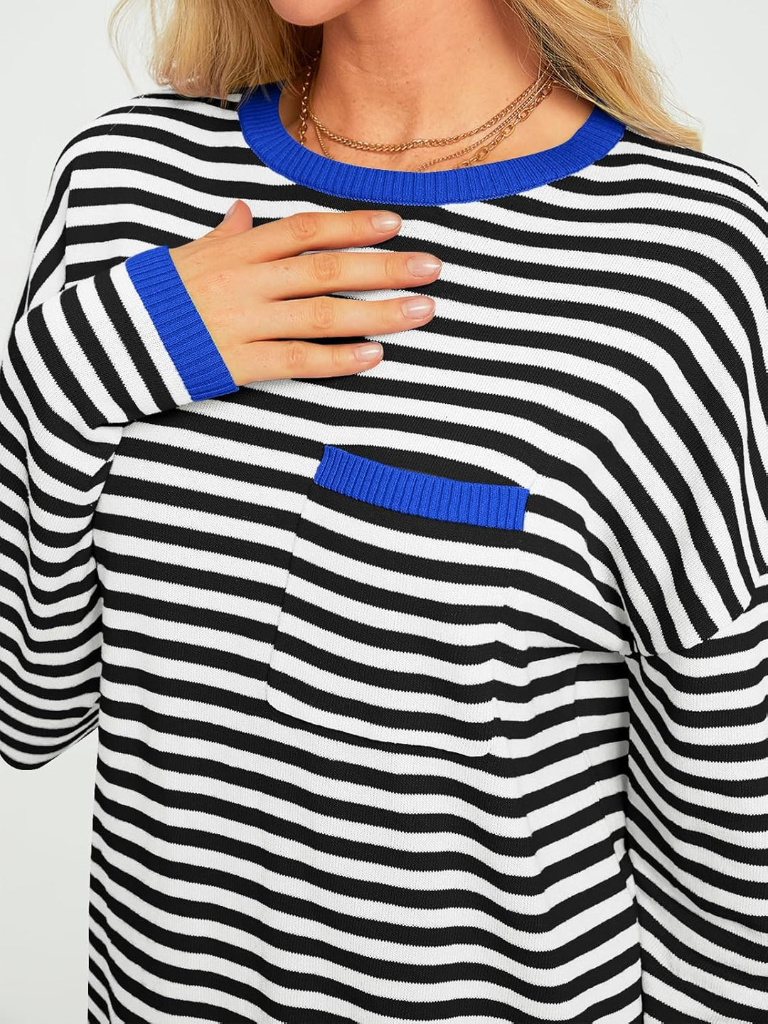 Cierra – Striped Long-Sleeve Casual Top for Women