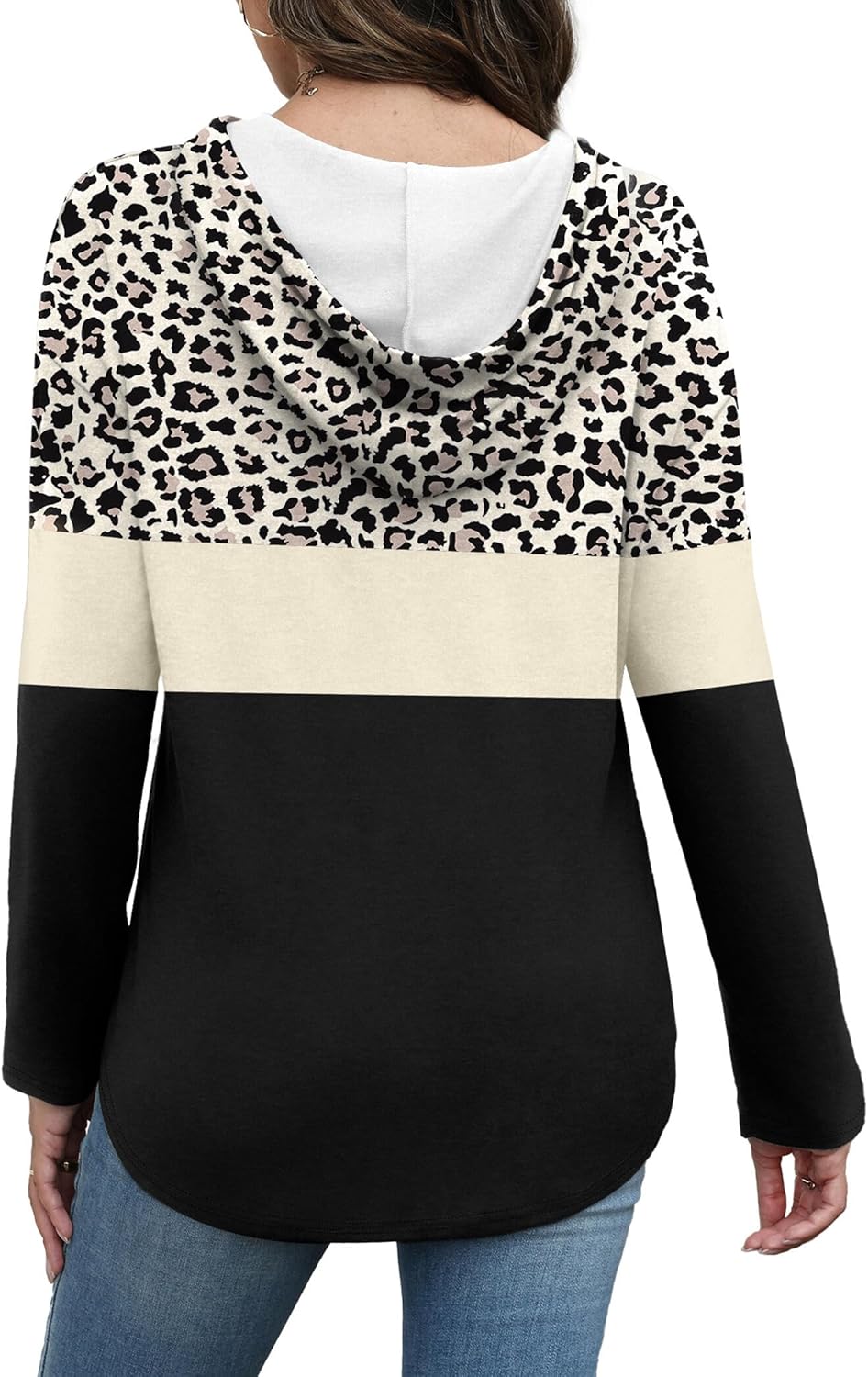 Addie – Plaid Hoodie Long-Sleeve Top for Women